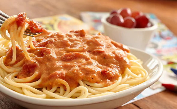 Kids Five Cheese Marinara Pasta
